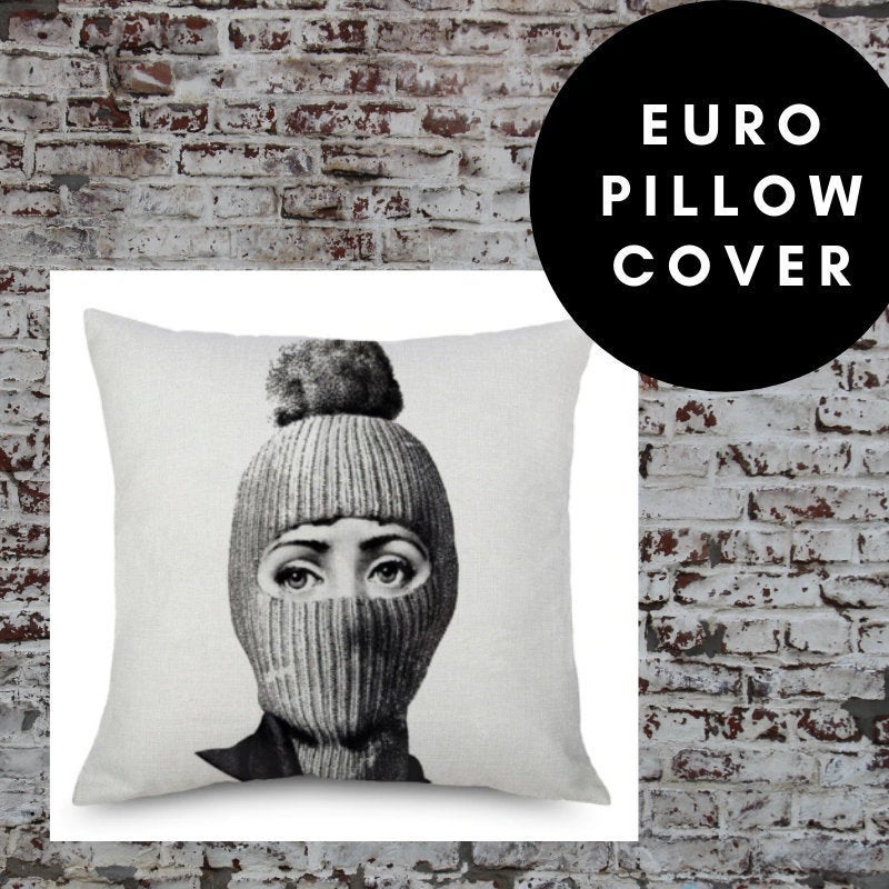 45x45cm Italian Design Pillow Cover - Red Lips