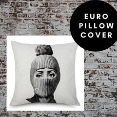45x45cm Italian Design Pillow Cover - Purple Beanie