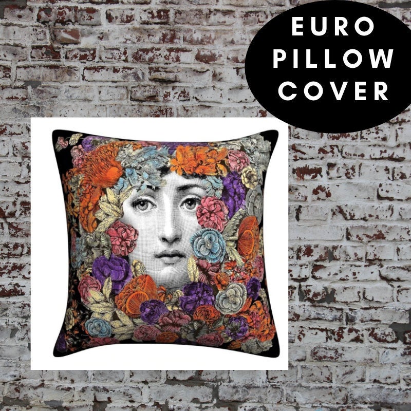 45x45cm Italian Design Pillow Cover - Floral Border