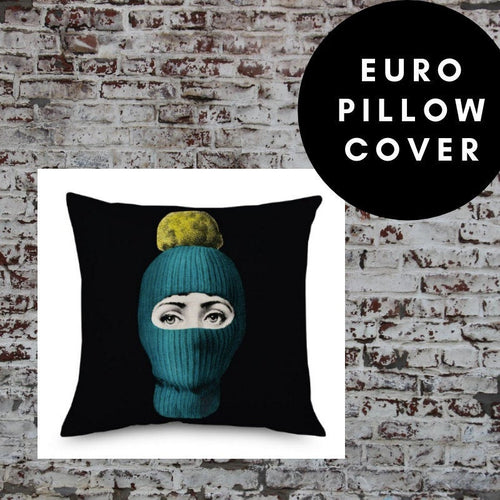 45x45cm Italian Design Pillow Cover - Teal Beanie