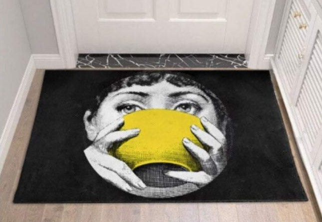 EU Anti Skid Floor Mat - Yellow Bowl
