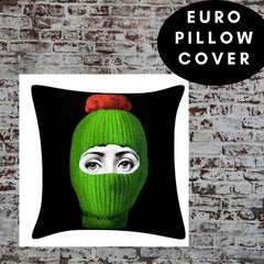 45x45cm Italian Design Pillow Cover - Red Lips