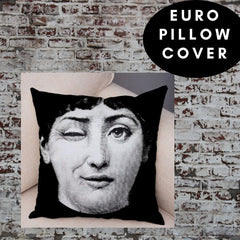 45x45cm Italian Design Pillow Cover - Flower Mouth