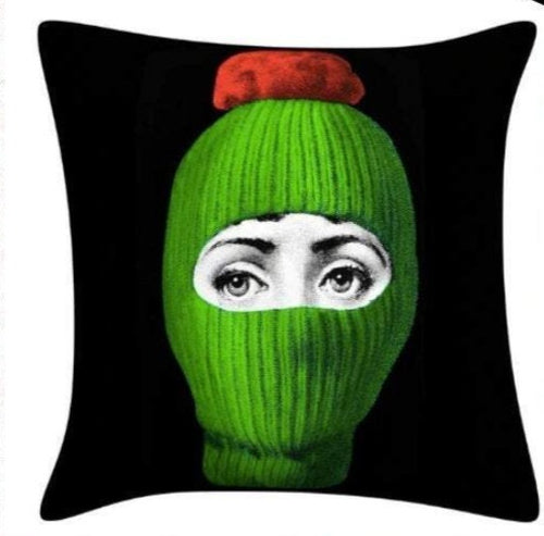 45x45cm Italian Design Pillow Cover - Green Beanie