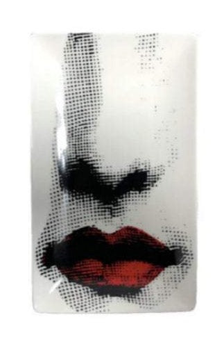 17.5x10.5cm EU Rectangle Plate Decorative - Lips