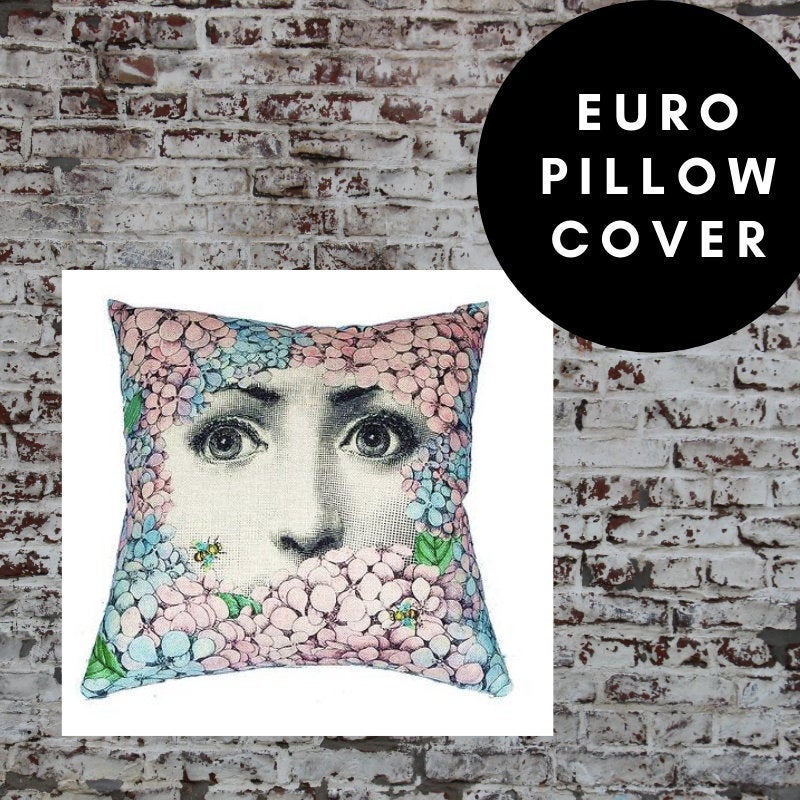 45x45cm Italian Design Pillow Cover - Floral Border