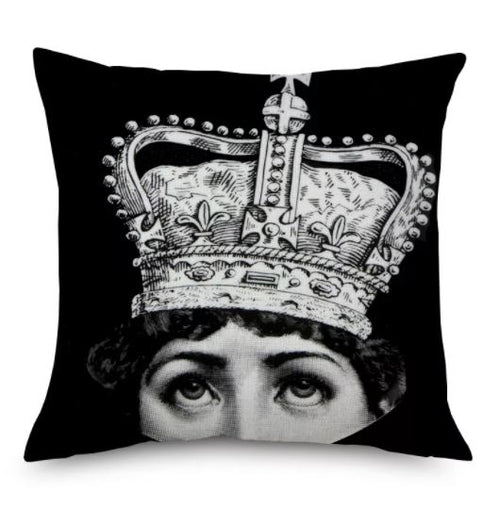 45x45cm Italian Design Pillow Cover - Crown