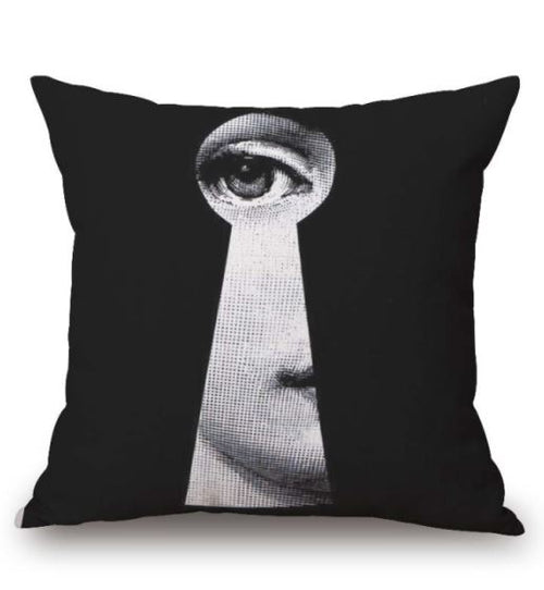 45x45cm Italian Design Pillow Cover - Keyhole