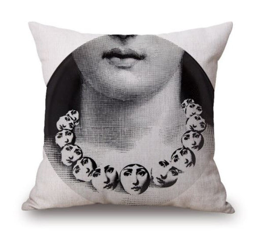 45x45cm Italian Design Pillow Cover - Necklace