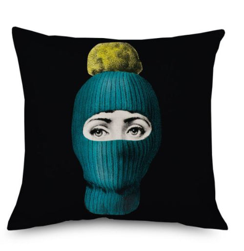 45x45cm Italian Design Pillow Cover - Teal Beanie