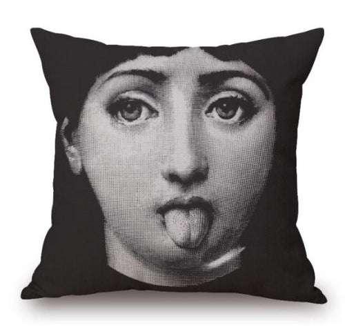 45x45cm Italian Design Pillow Cover - Tongue