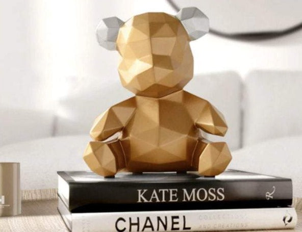 Teddy Bear Coin Bank - Gold