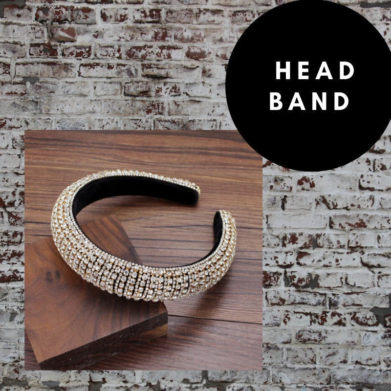 Bejeweled Baroque Rhinestone Headband - Multi-color