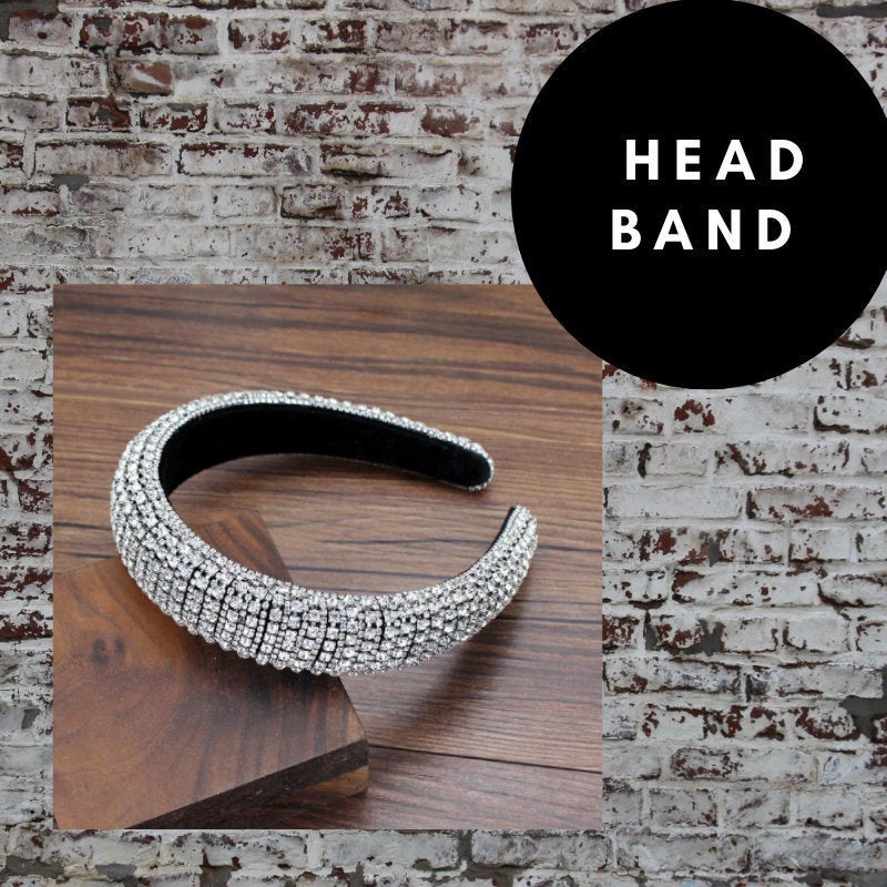 Bejeweled Baroque Rhinestone Headband - Multi-color