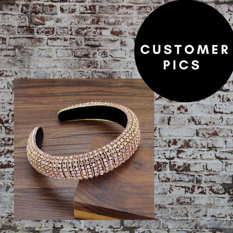 Bejeweled Baroque Rhinestone Headband - Multi-color