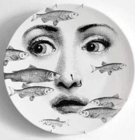 8 inch EU Wall Plate Decorative - Many Faces