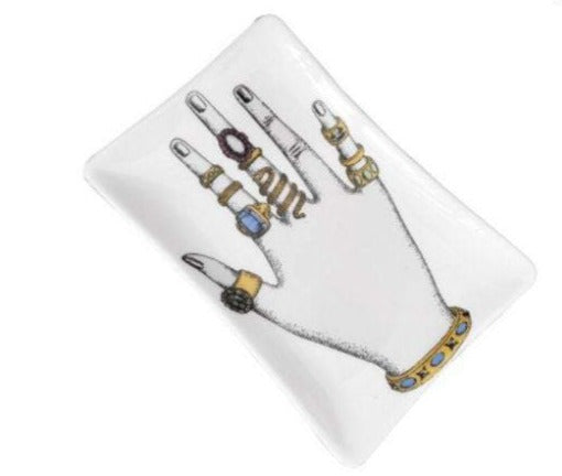 16x10cm EU Rectangle Plate Decorative - Hand