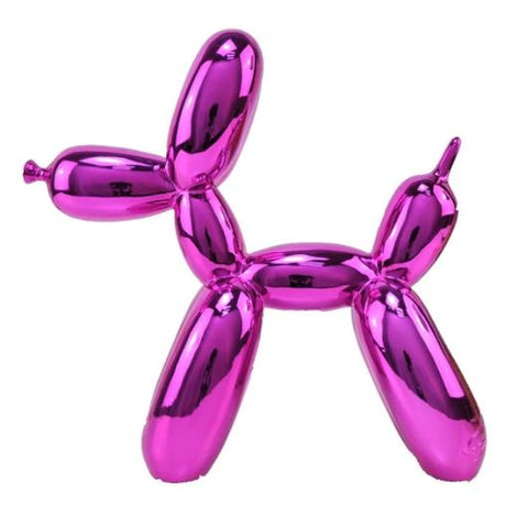 Pooping Balloon Dog Canvas - Baby Pink