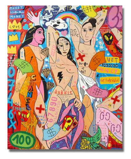 Pin-up Painter Canvas - Pop Art 3