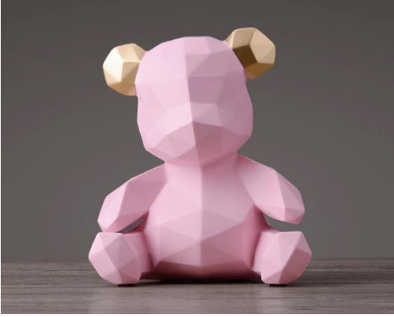 Teddy Bear Coin Bank - Pink
