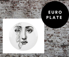 8 inch EU Wall Plate Decorative - Checkered