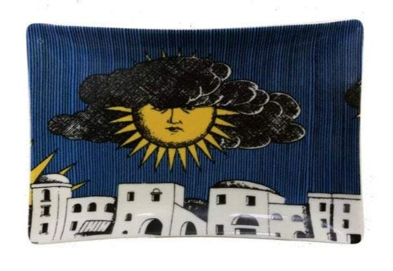 16x10cm EU Rectangle Plate Decorative - Blue Sky