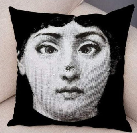 45x45cm Italian Design Pillow Cover - Large Eye Left