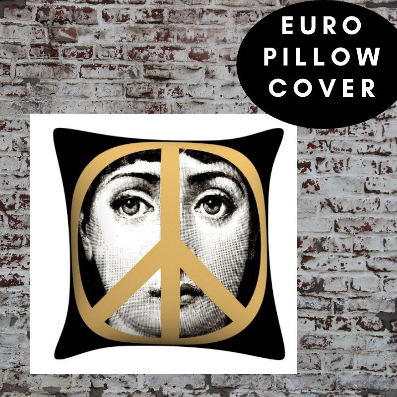 45x45cm Italian Design Pillow Cover - Floral Border