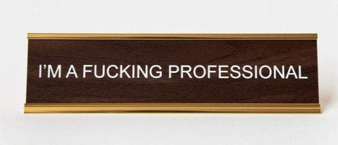 OUT OF ANSWERS - Name Desk Plate