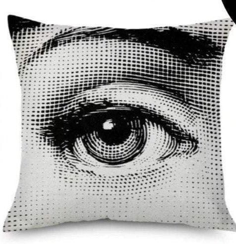 45x45cm Italian Design Pillow Cover - Large Eye Left