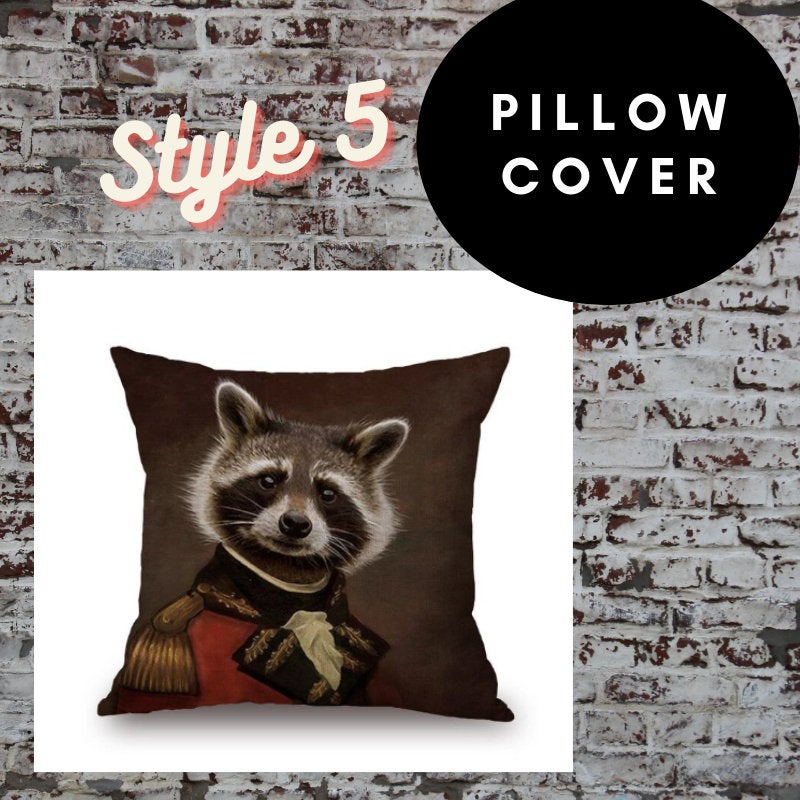 1 pc, 45x45cm Animal Portraits Pillow Cover - Bull dog