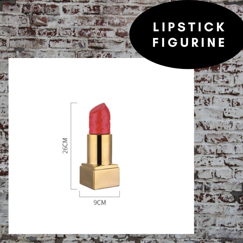 Lipstick Sculpture Table Top - Gold