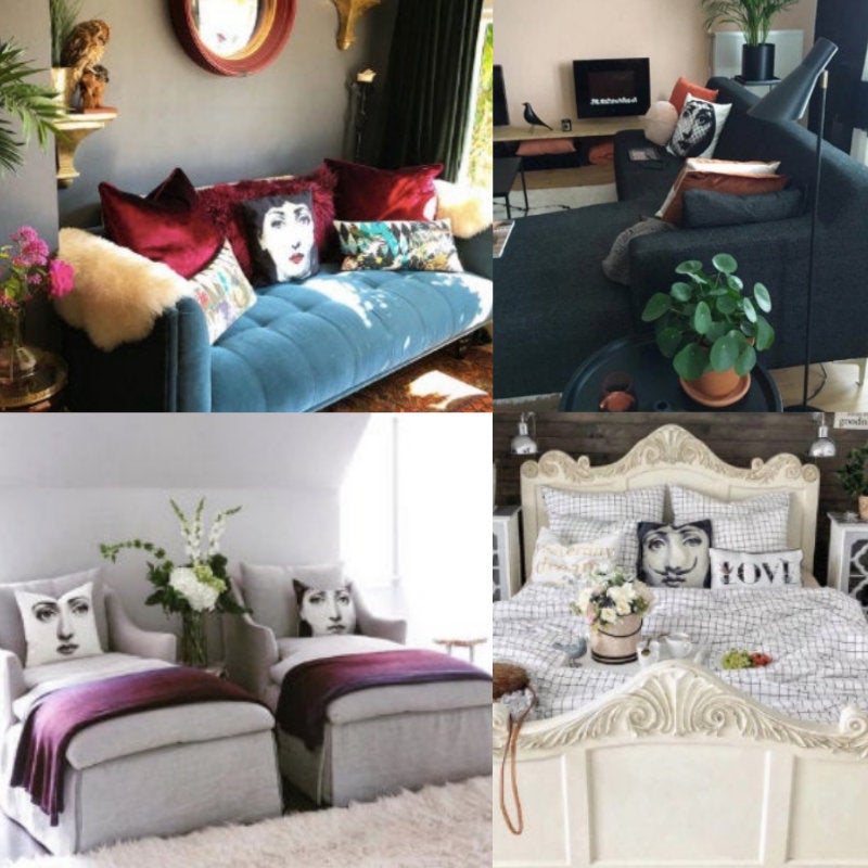 45x45cm Italian Design Pillow Cover - Bubble Gum