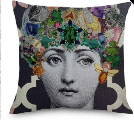 45x45cm Italian Design Pillow Cover - Roses