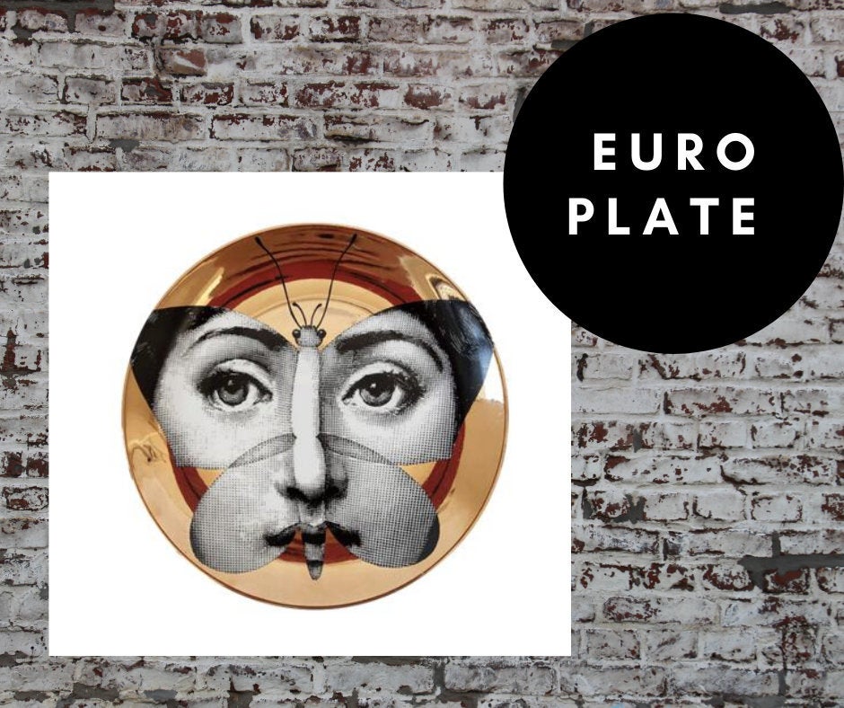8 inch EU GOLD Wall Plate Decorative - Clover