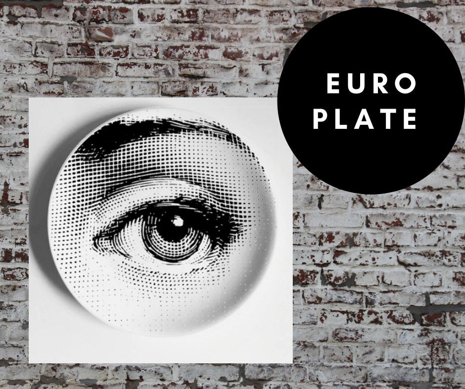 12 inch EU Wall Plate Decorative - Shh Finger