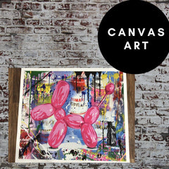 Balloon Dog Canvas Painting - Extra Large