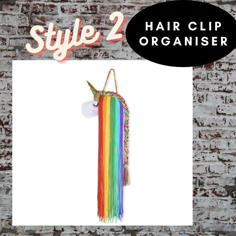 Hair Clip Organizer - Unicorn 3