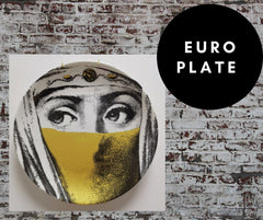 8 inch EU Wall Plate Decorative - Cheese