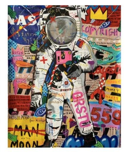 Canvas Painting - Astronaut