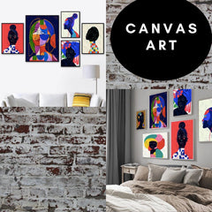 Black Woman Canvas Painting
