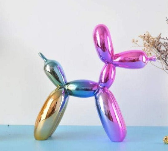 Electroplated Balloon Dog - Rainbow