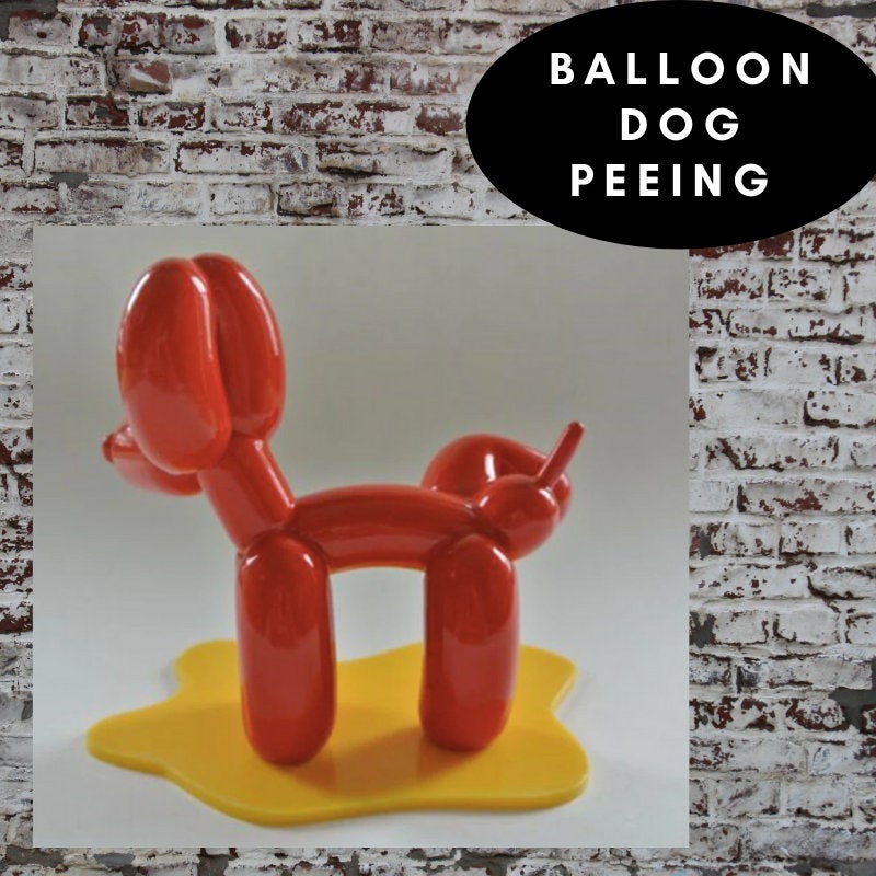 Peeing Balloon Dog - Baby Pink