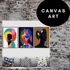 Black Woman Canvas Painting