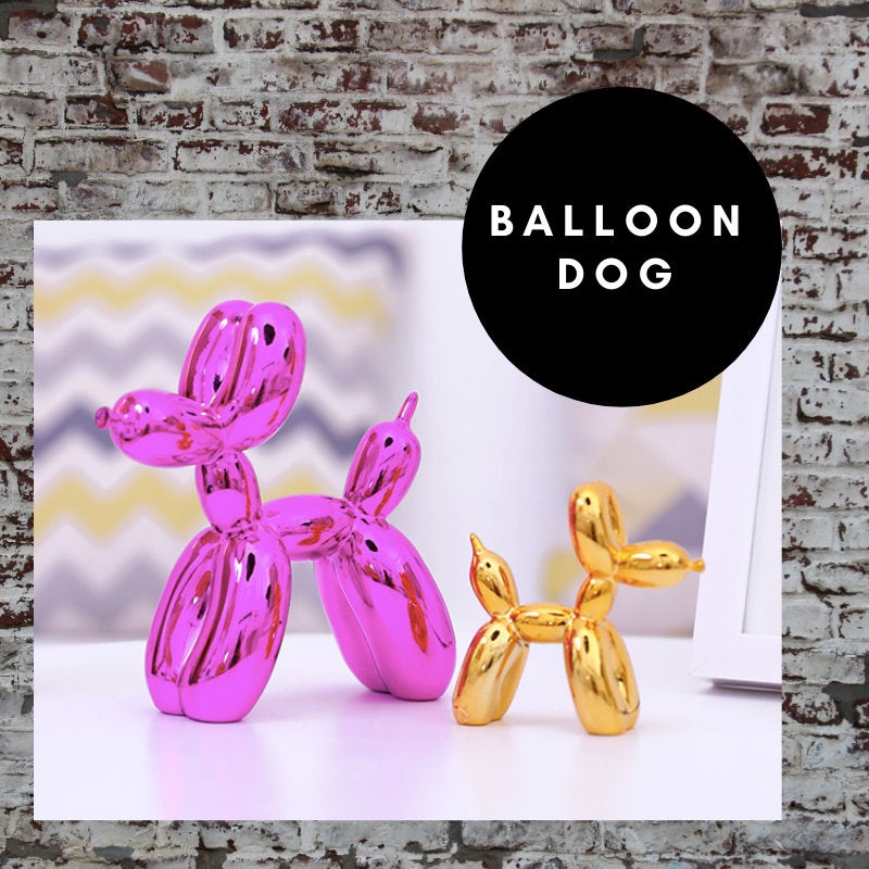 Balloon Dog Gold- XL, 11.8in Silver