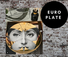 8 inch EU GOLD Wall Plate Decorative - Mesh Face