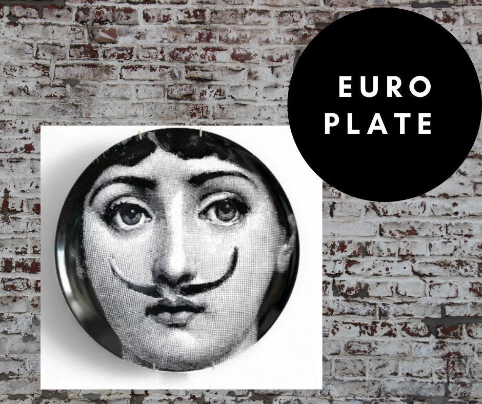 8 or 10 inch EU Wall Plate Decorative - Smoking