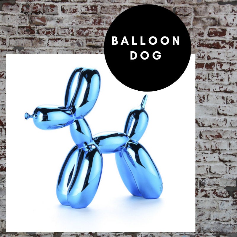 Balloon Dog - MEDIUM, 17x7cm Blue