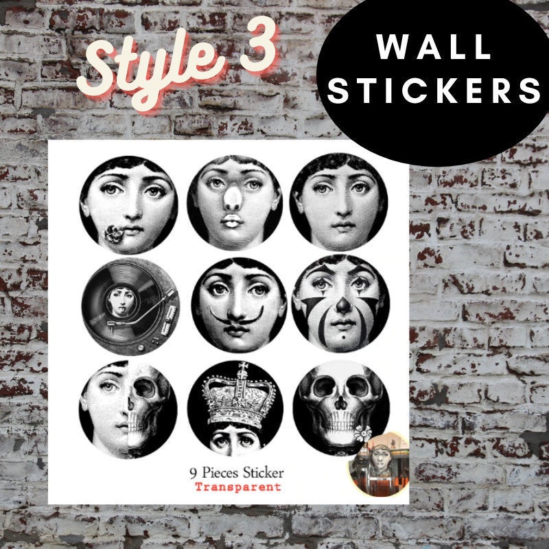 9 pc, Euro Style Wall Stickers- Key Hole