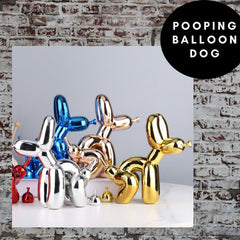 Pooping Balloon Dog - Rose Gold